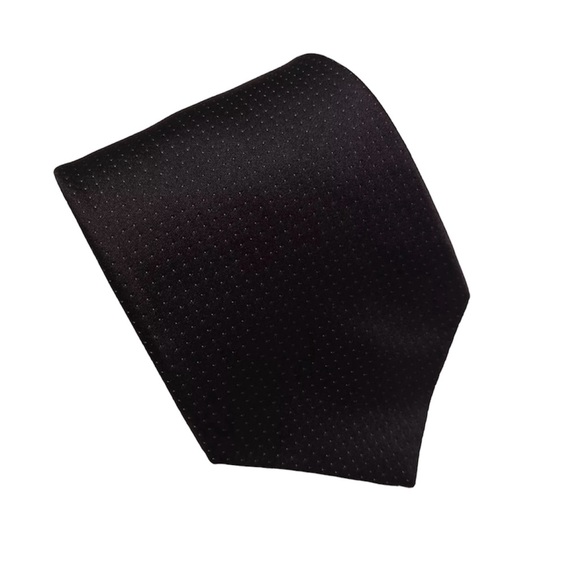 Dkny Other - DKNY Men Necktie Black Polka Dot 100% Silk 58"L